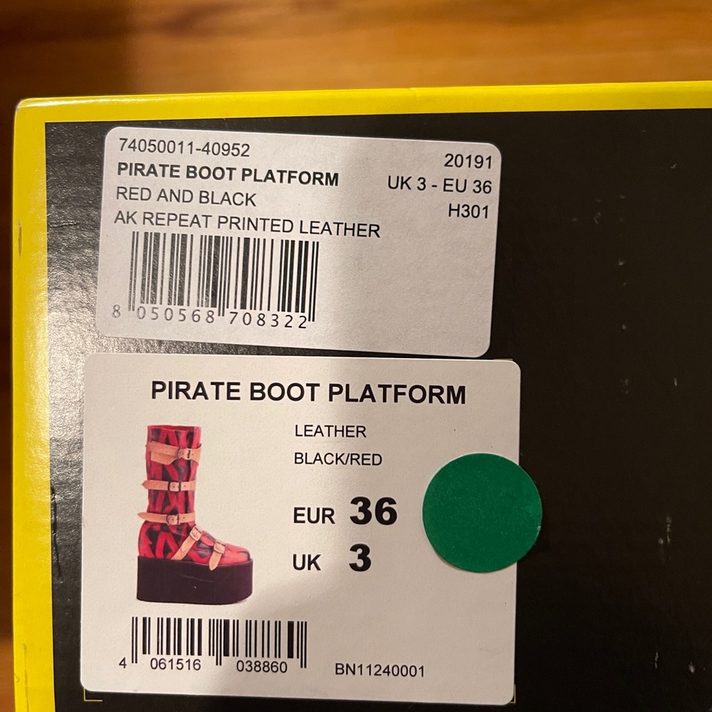 Vivienne Westwood X Buffalo London Platform Pirate Boots Womens 6 - Picture 9 of 10